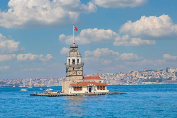 Torre Doncella Kiz Kulesi Estambul Turquía — Foto de Stock