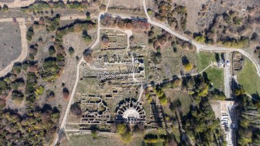 Antik Aphrodisias kentinin insansız hava aracı görüntüsü, Aydın - Türkiye
