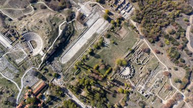 Antik şehrin havadan görünüşü