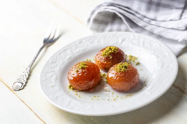 Traditionell Läcker Turkisk Dessert Turkiskt Namn Kemalpasa Tatlisi — Stockfoto