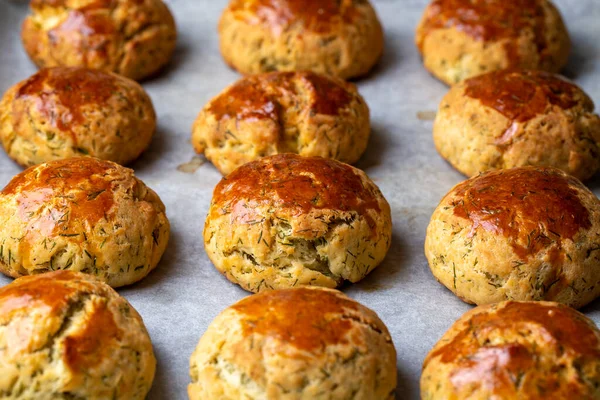 Heerlijk Turks Eten Dille Kaasgebak Turkse Naam Dere Otlu Peynirli — Stockfoto