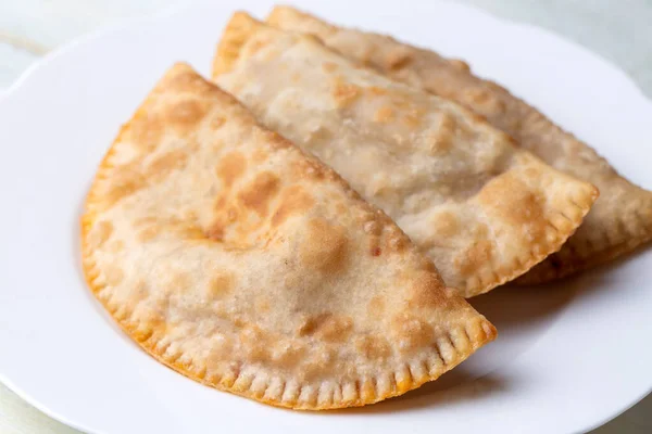 Comidas Turcas Deliciosas Tradicionales Carne Picada Pastelería Salada Nombre Turco — Foto de Stock