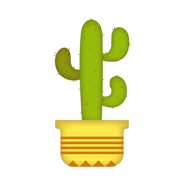 Cactus Ornamentales Maceta Ilustración Dibujos Animados —  Fotos de Stock