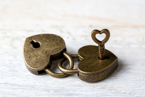 Heart Shaped Padlock Valentines Day Love Concept — Stock Photo, Image
