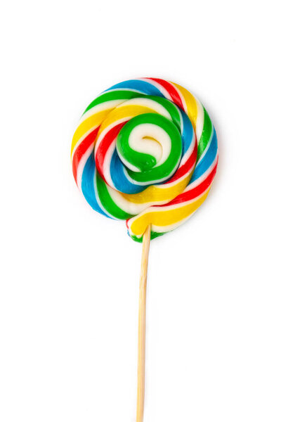 Красочные леденец, красочные конфеты на белом фоне