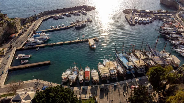 Puerto Ciudad Vieja Antalya Kaleici Turquía —  Fotos de Stock