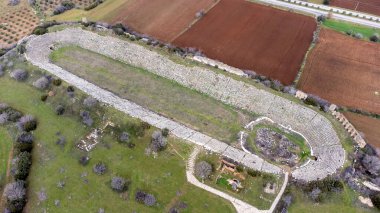 Antik Aphrodisias kentinin insansız hava aracı görüntüsü, Aydın - Türkiye