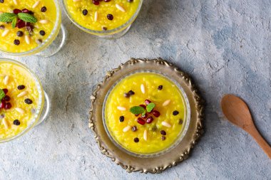 Osmanlı sarayının geleneksel tatlısı, pudinge benzer tatlı; Türk Geleneksel Tatlısı Zerde