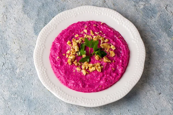 Geleneksel Türk mutfağı; Pancar aperatifi, pembe sultan, pancar ezmesi (Türkçe adı: Pembe Sultan))