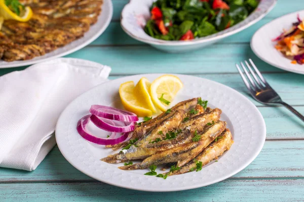 Anchois Frits Nom Turc Hamsi Tava — Photo