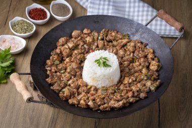 Et sote Türk Et sote pasta et - Sac Tava - Sac Kavurma ile