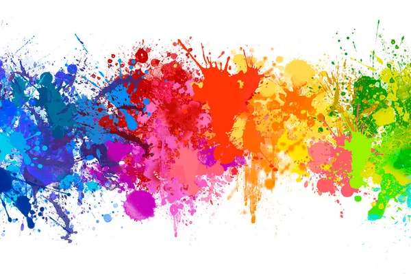 Šplouchání Barevné Akvarelové Barvy Papíře Vytvořit Texturu Pozadí — Stock fotografie