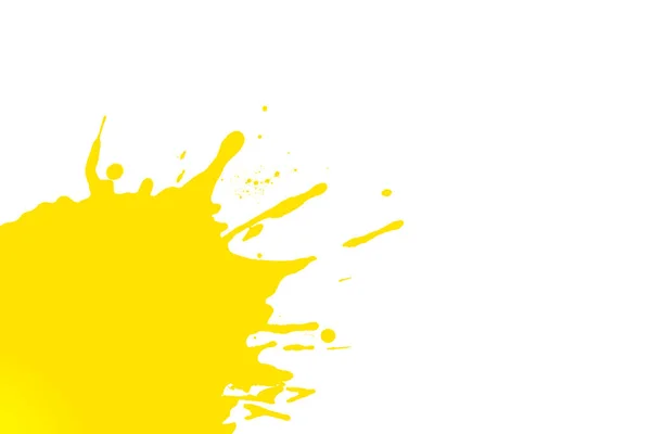 Yellow Splashes White Background Can Used Write Text — Stock Photo, Image