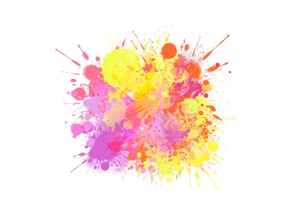 Splashing Colorful Watercolor Colors Paper Create Background Texture — Stock Photo, Image