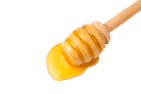 Honey Honey Dipper Isolated White Background — Stock fotografie