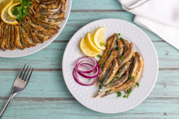 Anchois Frits Nom Turc Hamsi Tava — Photo