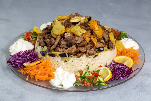 Cultura Gastronómica Oriente Medio Cocina Turca Tipo Pilaf Pilaf Con — Foto de Stock