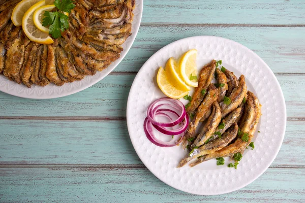 Anchois Frits Nom Turc Hamsi Tava — Photo