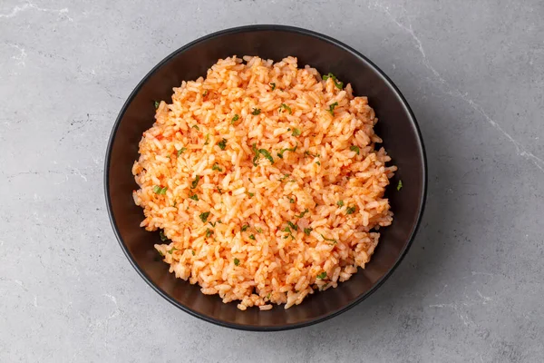 Comida Tradicional Turca Deliciosa Arroz Pilaf Con Tomates Nombre Turco —  Fotos de Stock