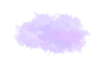 Watercolor brush background in purple color