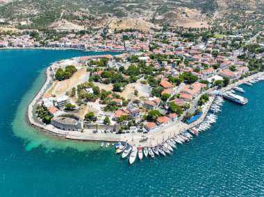 Aerial Photos of Foca village located in western Turkey, Izmir