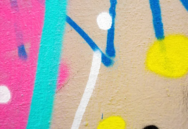 Colorful Wall Texture Graffiti Patern Background — Stock Photo, Image