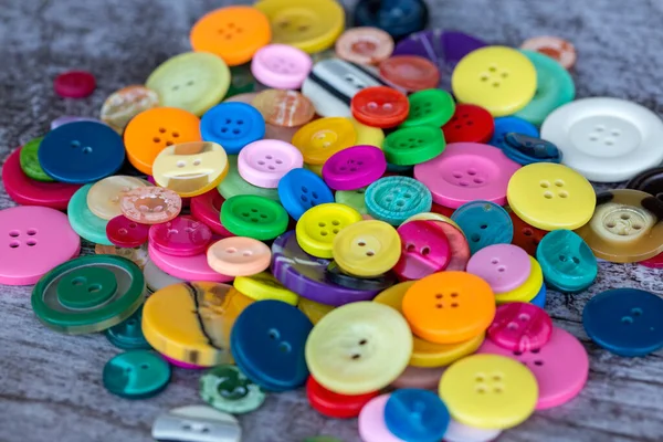 Cucire Bottoni Sfondo Colorato Cucitura Texture Pulsanti — Foto Stock