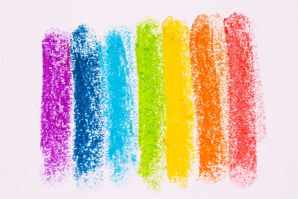 Colorful Pastel Crayons Painting Background — Foto Stock