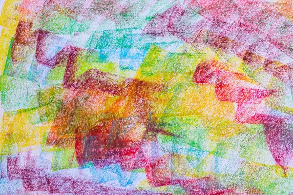 Colorful pastel crayons with painting background