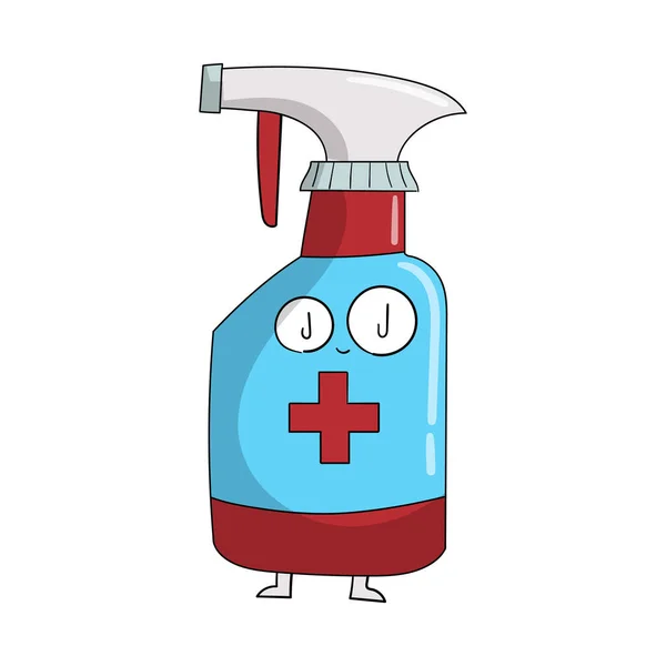 Covid 19 disinfection. Sanitizer spray, sprayed disinfectant kill bacteria and virus.