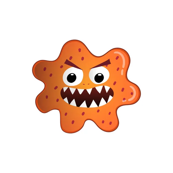 Different Interesting Funny Cartoon Figure Bacteria Germ Virus — 图库照片