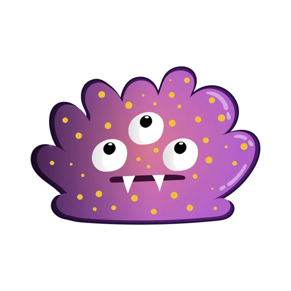 Different Interesting Funny Cartoon Figure Bacteria Germ Virus — Photo