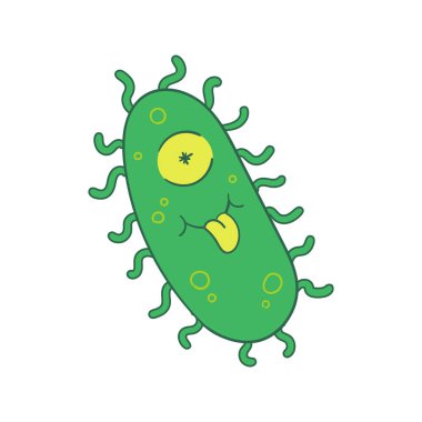 Virus emoticon, COVID-19 emoticon, bacteria emoticon