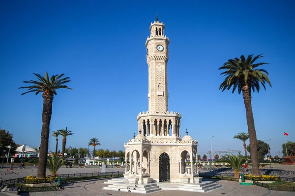 Izmir Historical Old Clock Tower — Stock Photo, Image