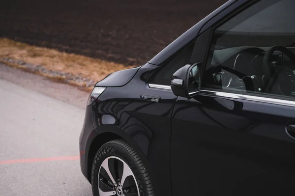 Tonsberg Norway March 2022 Black Mercedes Evito New Electric Van — Stockfoto