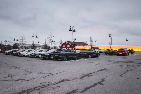 Tonsberg Norway March 2022 Black Mercedes Evito New Electric Van — Stock Photo, Image