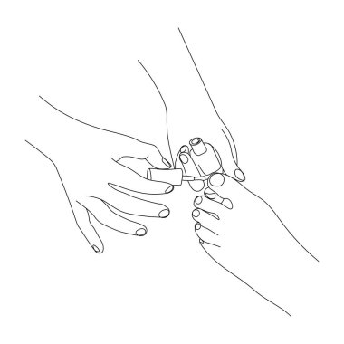 Pedikür süreci, ojeli oje. Tırnak fırçası, oje. Spa güzellik pedikür tedavileri. Manikürcüde ayak tırnağı bakımı.