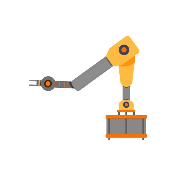 Arm Mechanism Production Conveyor Belt Robotic Automated Mechanic Robot Industry — Vetor de Stock
