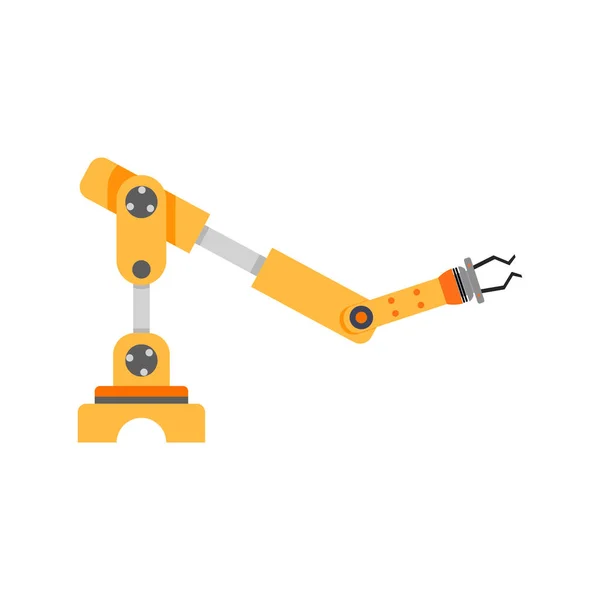 Factory Hand Robot Claw Vector Robotic Industrial Equipment Tool Manufacturing — Vetor de Stock