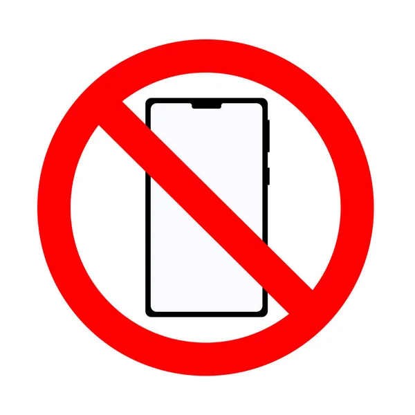 Zóna Bez Chytrých Telefonů Vyhnout Digitální Demence Ikony Koncept Digitální — Stockový vektor