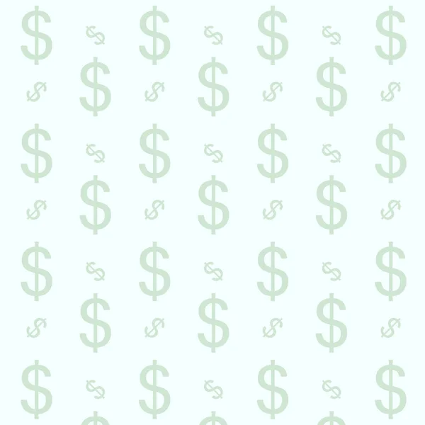 Seamless Pattern Wallpaper Sign Dollar Financial Concept Vector Financial Currency — Stock vektor