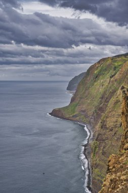 Farol da Ponta do Pargo Ilha da Madeira. Deniz feneri Ponta do Pargo - Madeira Portugal - seyahat geçmişi