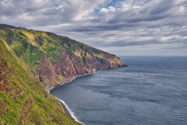 Farol da Ponta do Pargo Ilha da Madeira. Deniz feneri Ponta do Pargo - Madeira Portugal - seyahat geçmişi
