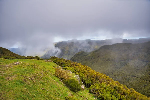 Madeiras Portugals Och Molnens Magnifika Inland — Stockfoto