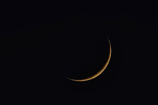 Lua Crescente Noite — Fotografia de Stock