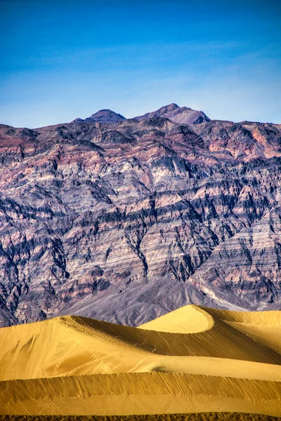 Піщані Дюни Знаменитому Національному Парку Долина Смерті Каліфорнія Сша — стокове фото