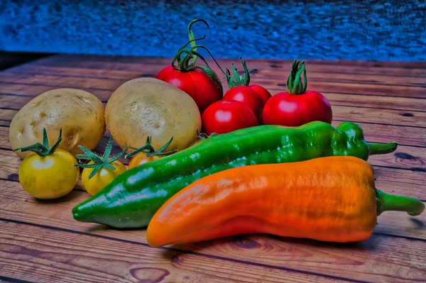 Marché Local Légumes Frais Produits Jardin Manger Propre Concept Régime — Photo