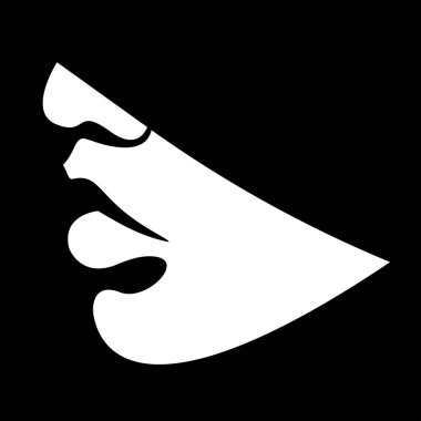 Siyah ve beyaz ışık vektörü ve gölgeli gölgeli gölgeli güzel kadın dudaklarının gölgesi. Poster, logo, baskı, web ve grafik tasarımı, güzellik tedavilerinin reklamı, ruj.