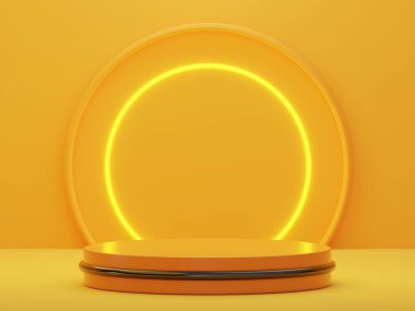 ürün fotoğrafı geometrik arkaplan 3B oluşturma