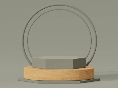 ürün fotoğrafı geometrik arkaplan 3B oluşturma